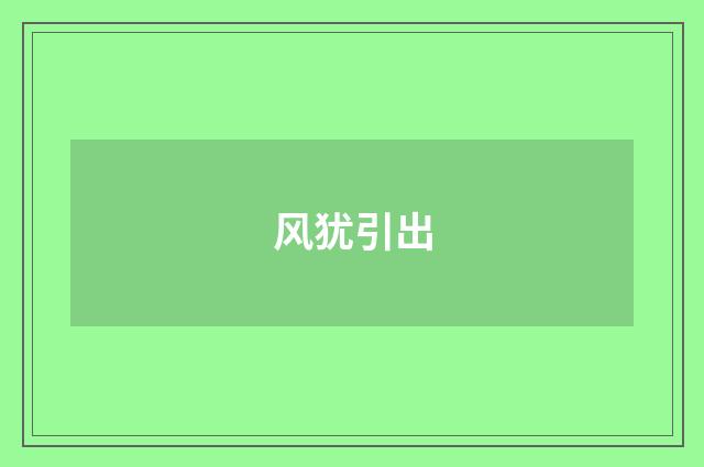 风犹引出