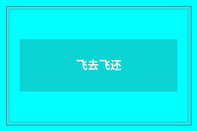 飞去飞还