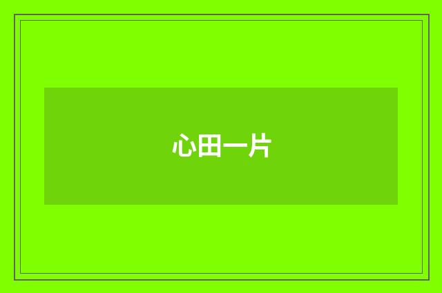 心田一片