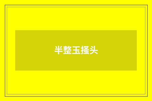 半整玉搔头