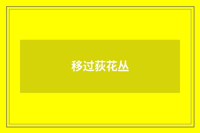 移过荻花丛