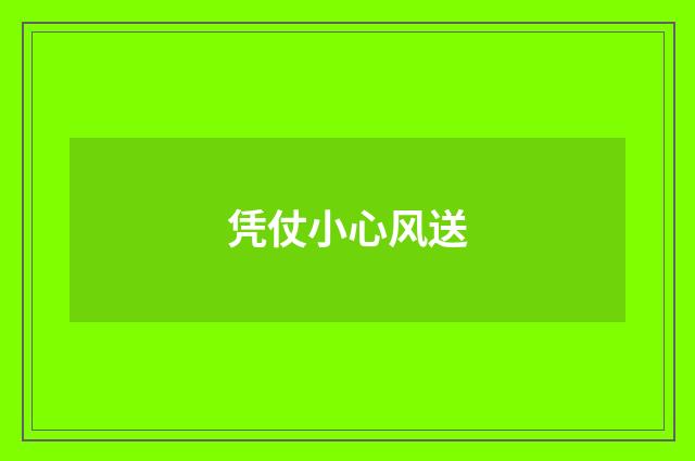 凭仗小心风送