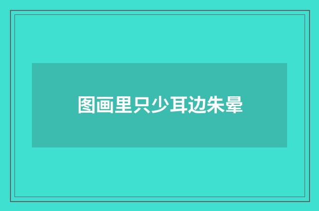 图画里只少耳边朱晕