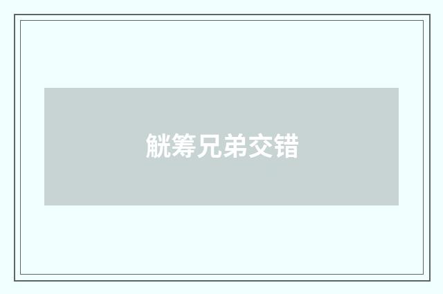 觥筹兄弟交错