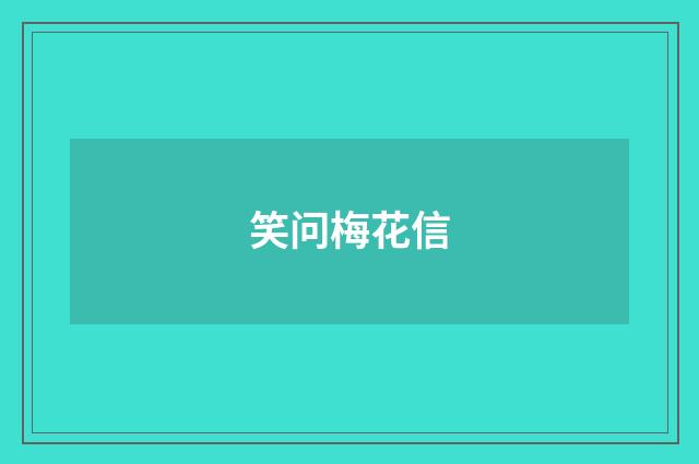 笑问梅花信