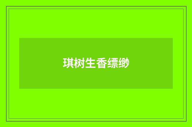 琪树生香缥缈