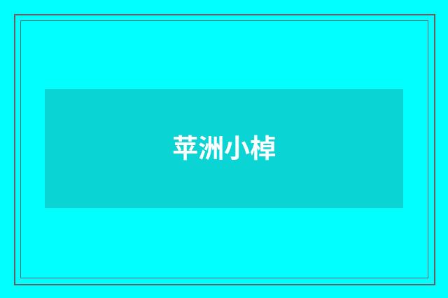 苹洲小棹