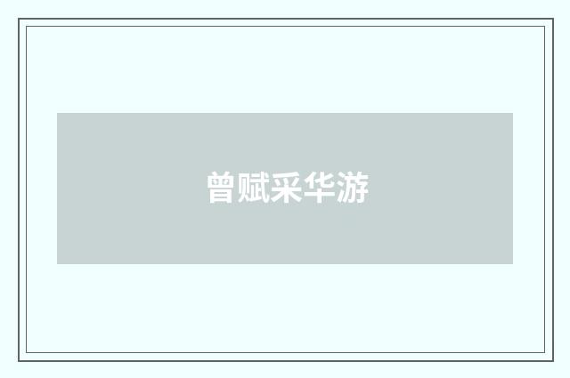 曾赋采华游