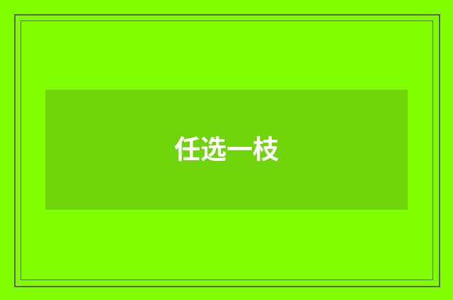 任选一枝
