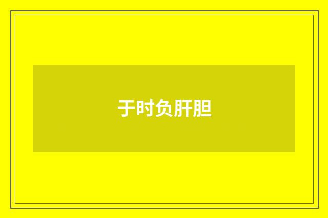 于时负肝胆