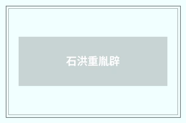 石洪重胤辟