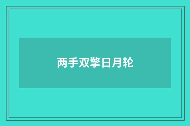 两手双擎日月轮