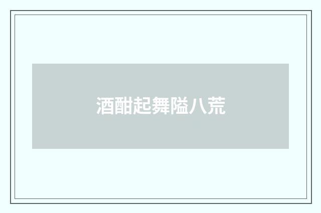 酒酣起舞隘八荒