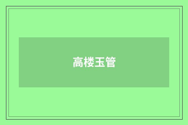 高楼玉管