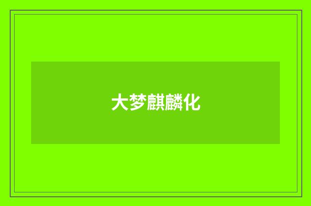 大梦麒麟化