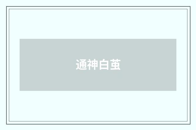 通神白茧