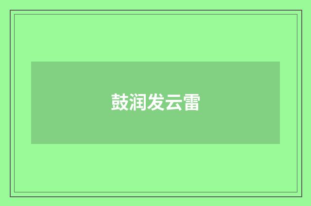 鼓润发云雷