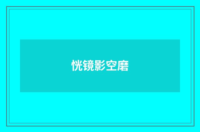恍镜影空磨