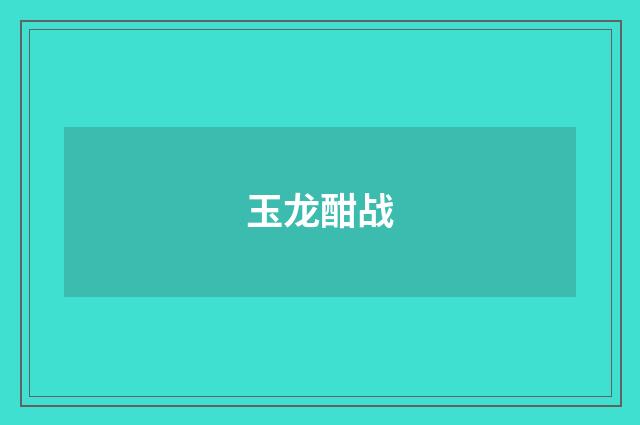 玉龙酣战