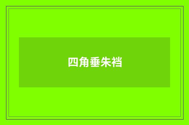 四角垂朱裆