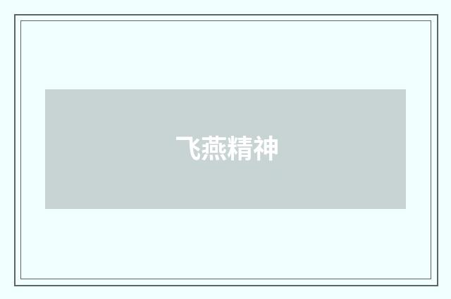 飞燕精神