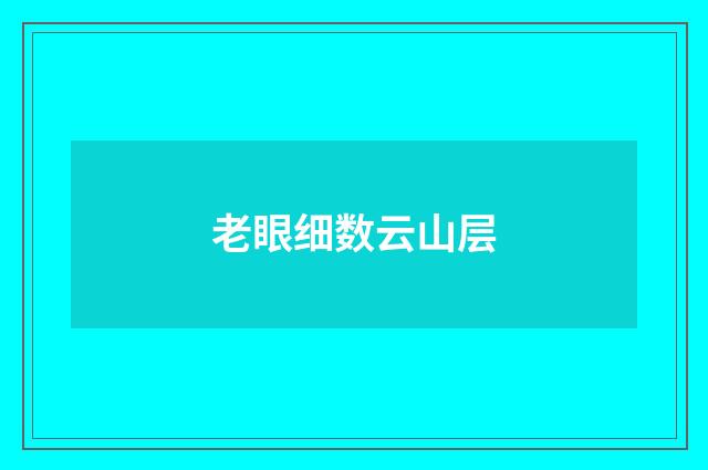 老眼细数云山层