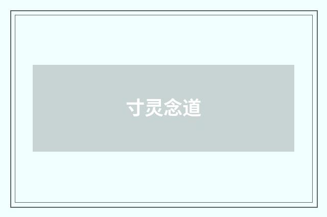 寸灵念道