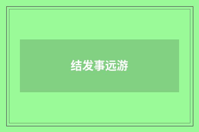 结发事远游