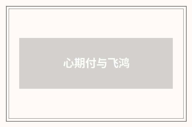心期付与飞鸿