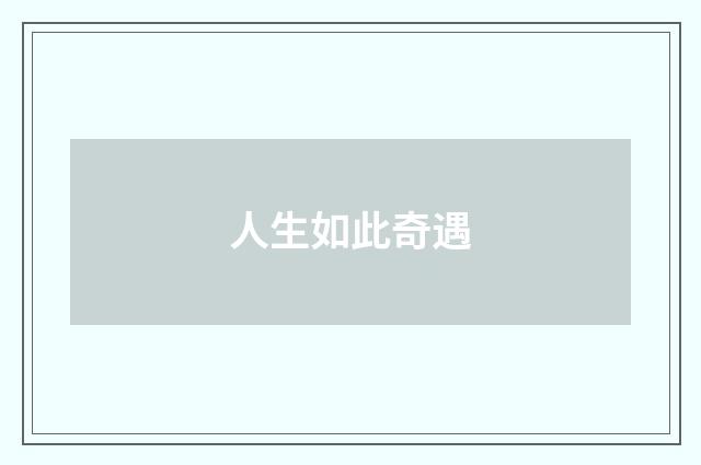 人生如此奇遇