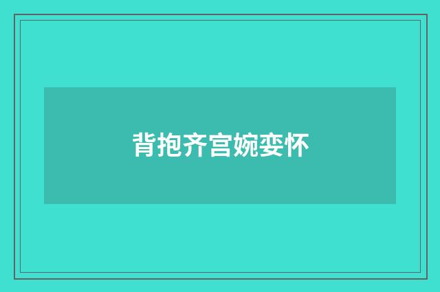 背抱齐宫婉娈怀