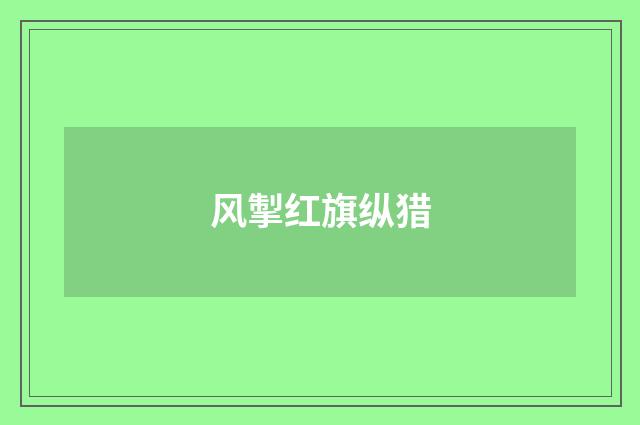 风掣红旗纵猎