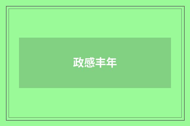 政感丰年