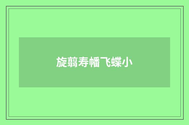 旋翦寿幡飞蝶小