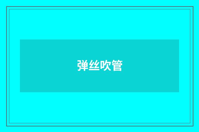 弹丝吹管