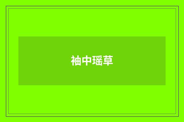 袖中瑶草