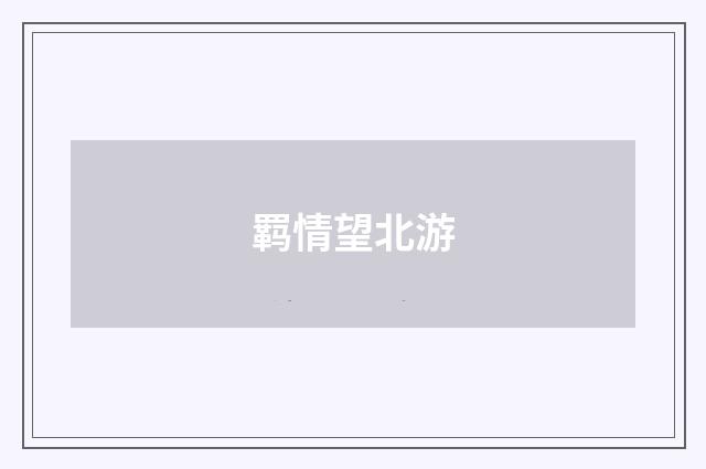 羁情望北游