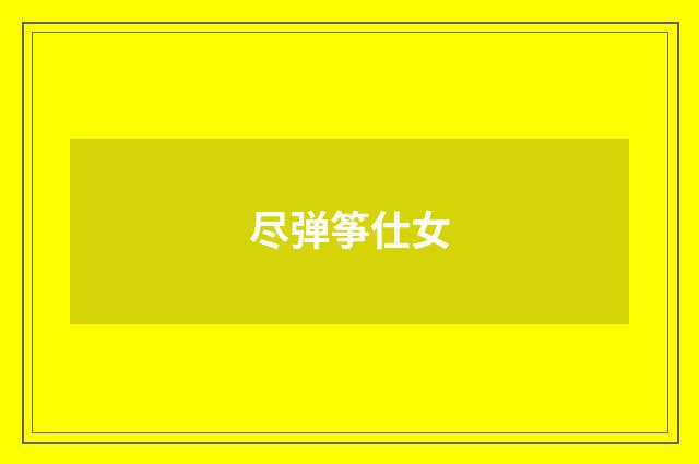 尽弹筝仕女