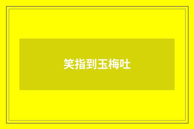 笑指到玉梅吐