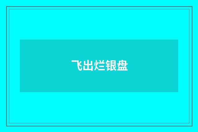 飞出烂银盘