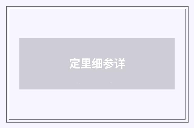 定里细参详