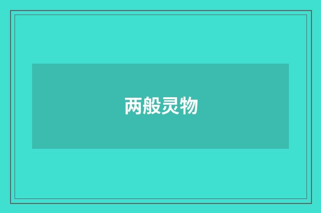 两般灵物
