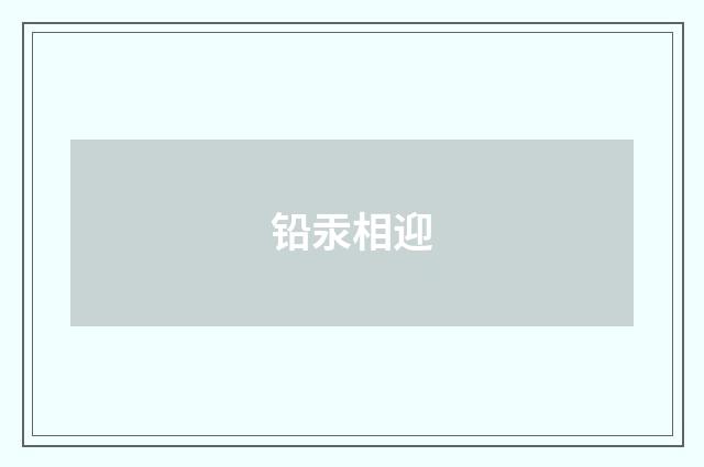 铅汞相迎