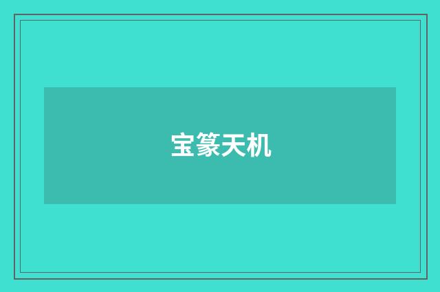 宝篆天机