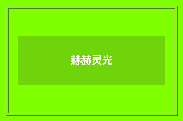 赫赫灵光