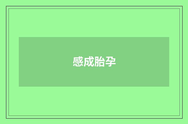 感成胎孕
