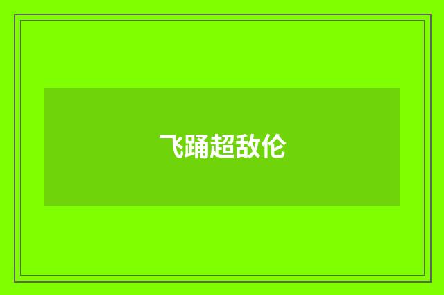 飞踊超敌伦
