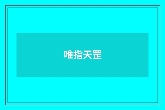 唯指天罡