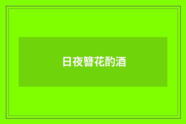 日夜簪花酌酒