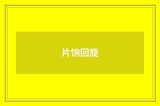 片饷回旋